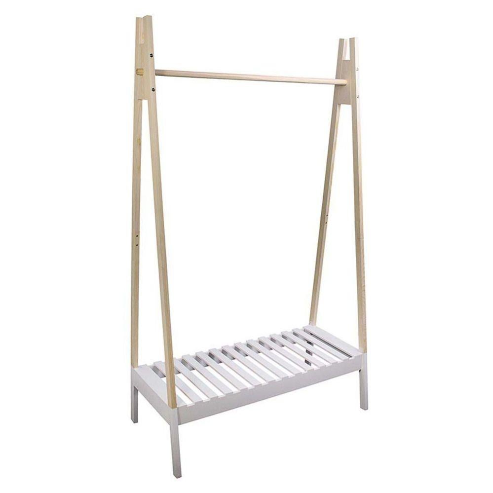 Appendiabiti In Legno Naturale 40cm - Set Da 5, Gancio Girevole, Salvaspazio - Foto 8