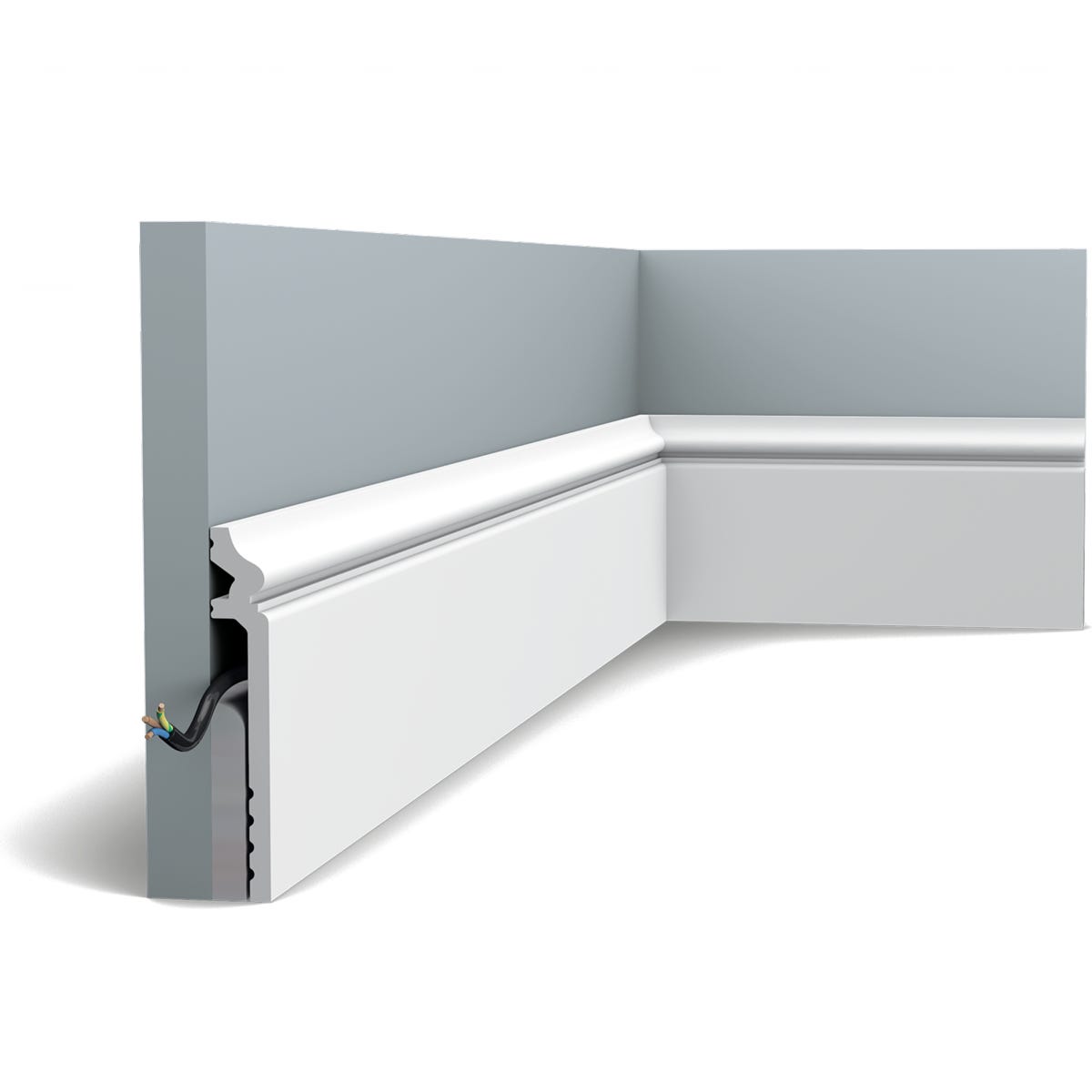 Decomarket - Rodapie Aluminio Blanco 8X260 Cm