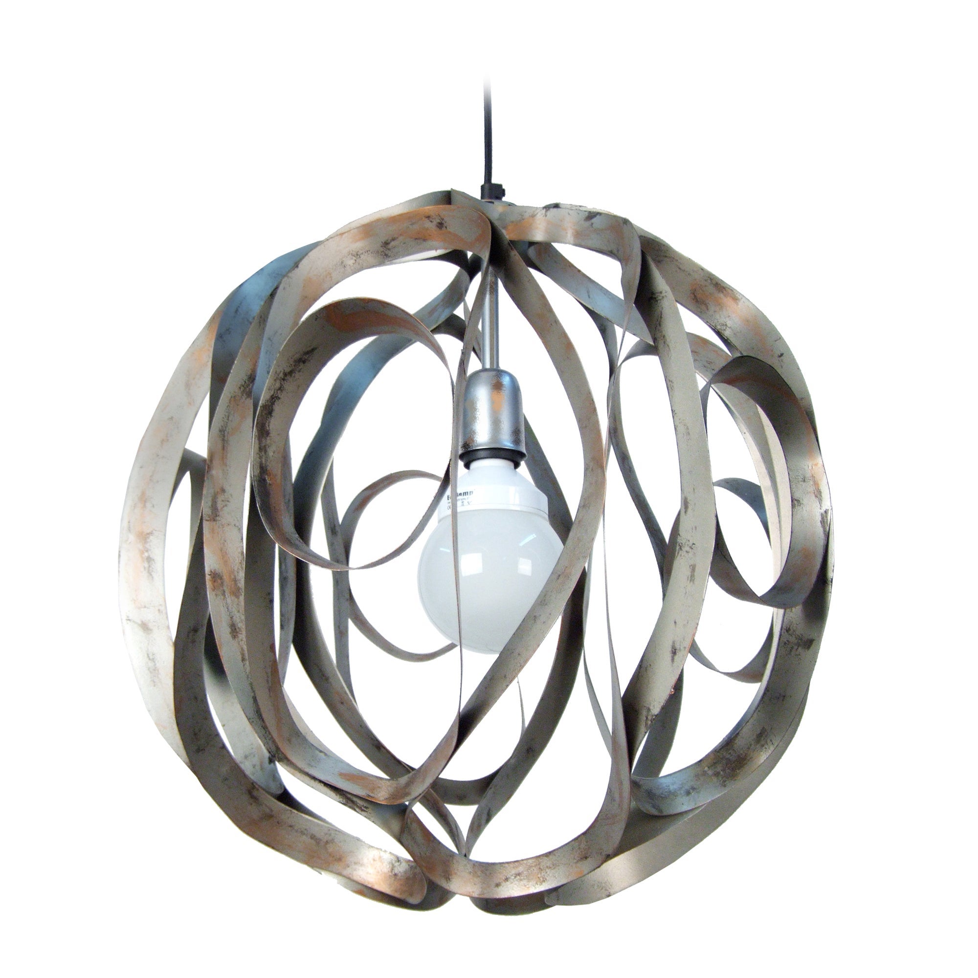 Globalia - lámpara colgante redondo metal aluminio y oro