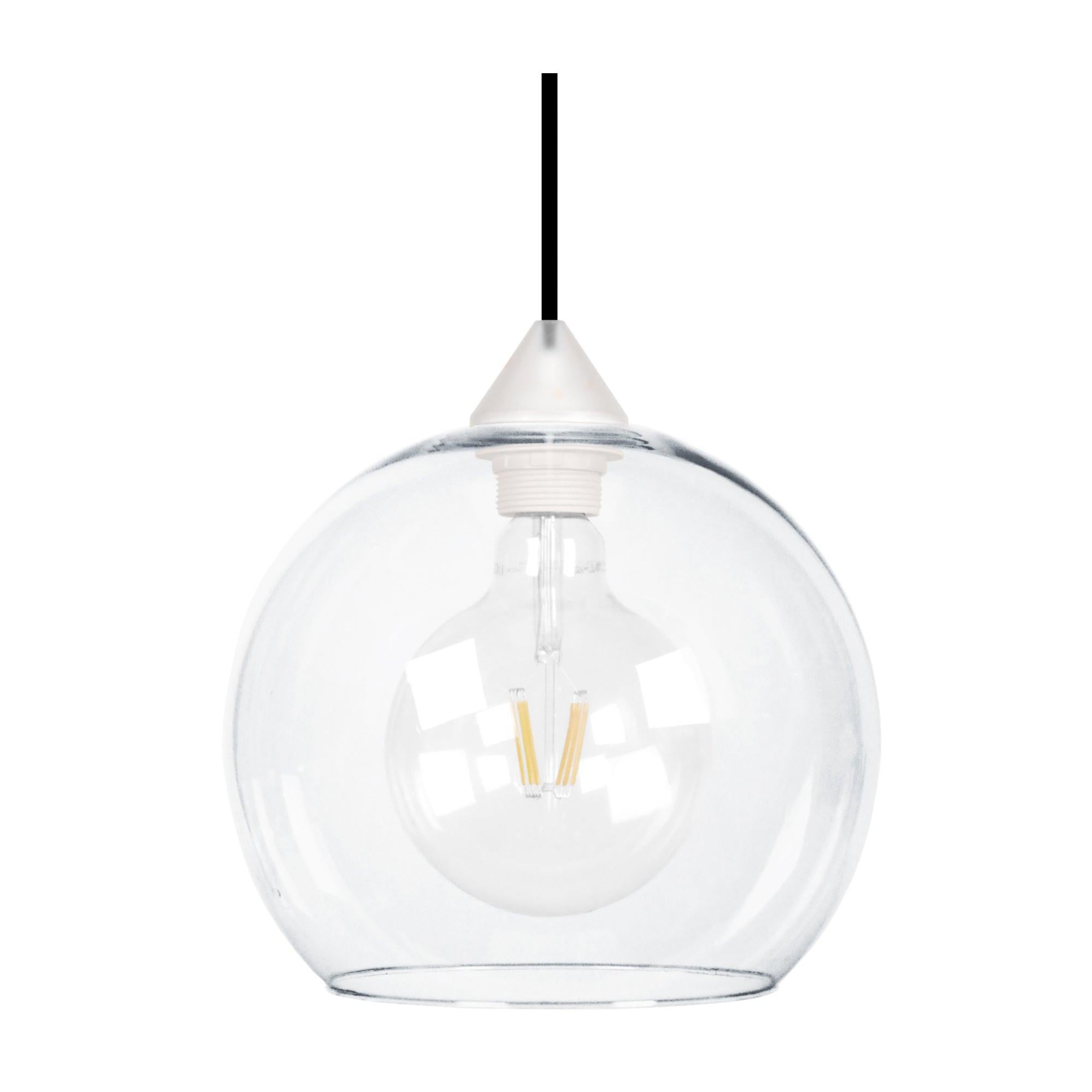 GLOBO - Lámpara colgante redondo vidrio blanco y | Leroy Merlin