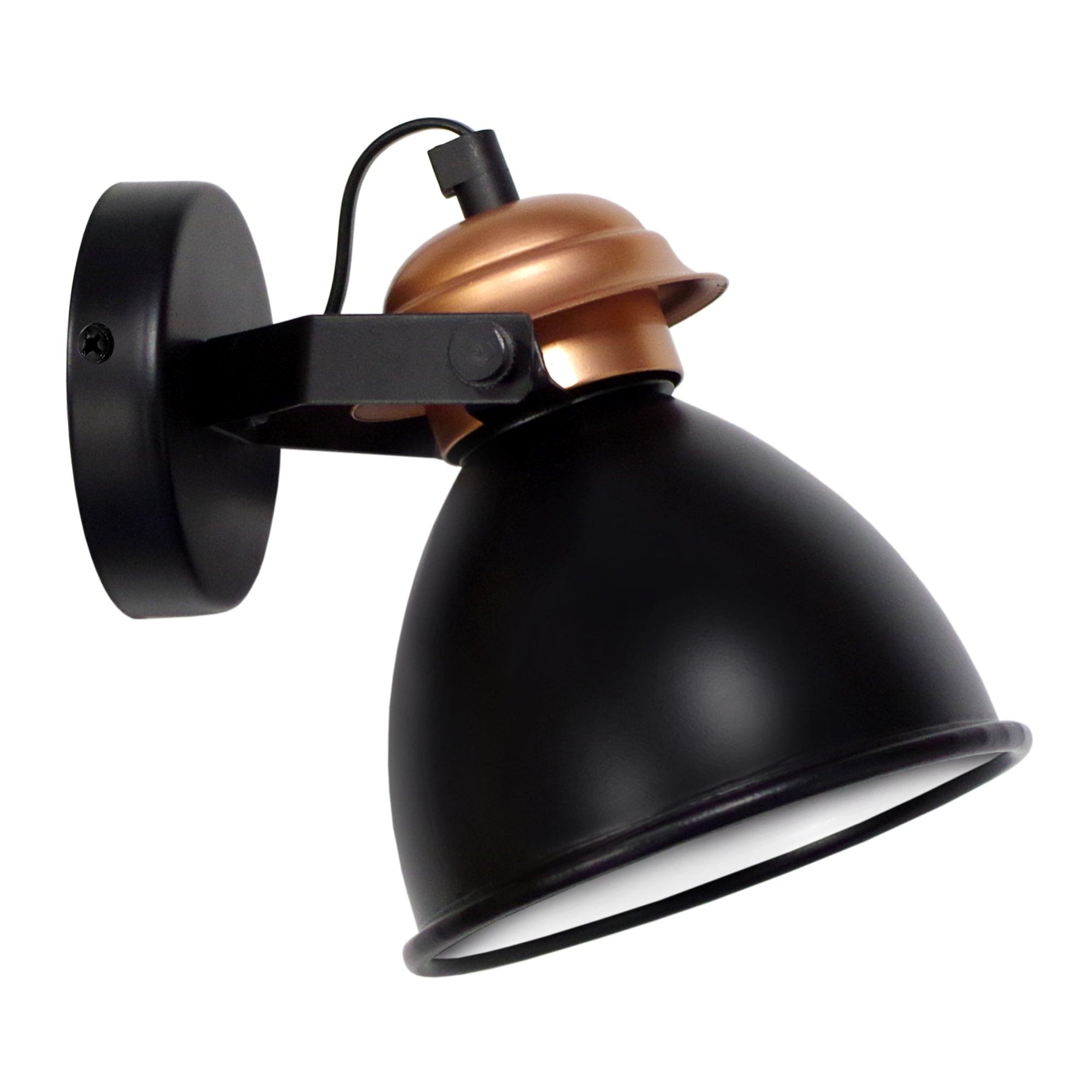 BROADWAY Applique tondo metallonero e rame Leroy Merlin