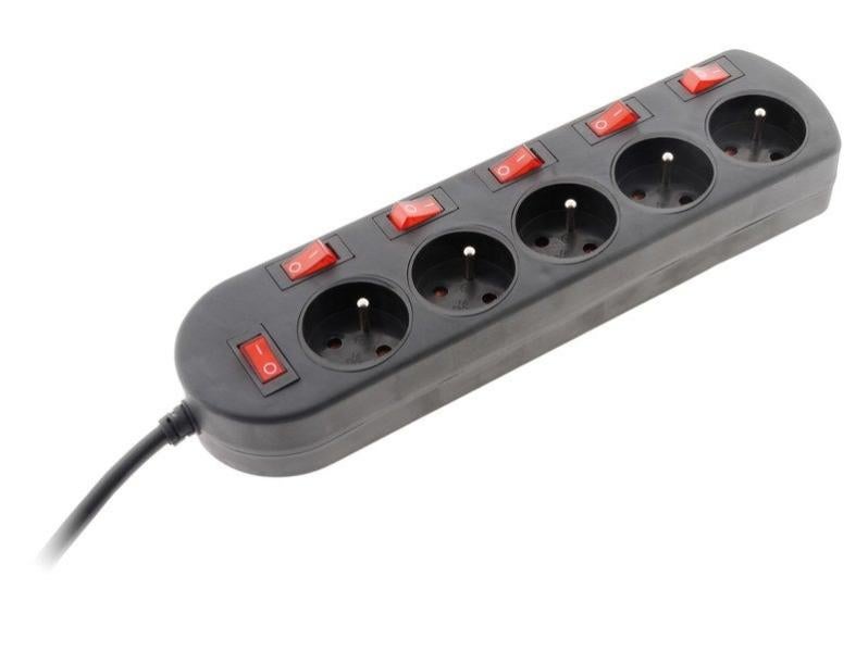 PRESA MULTIPLA 3 POSTI 10A CON INTERRUTTORE E CON PROTEZIONE DA - Foto 11