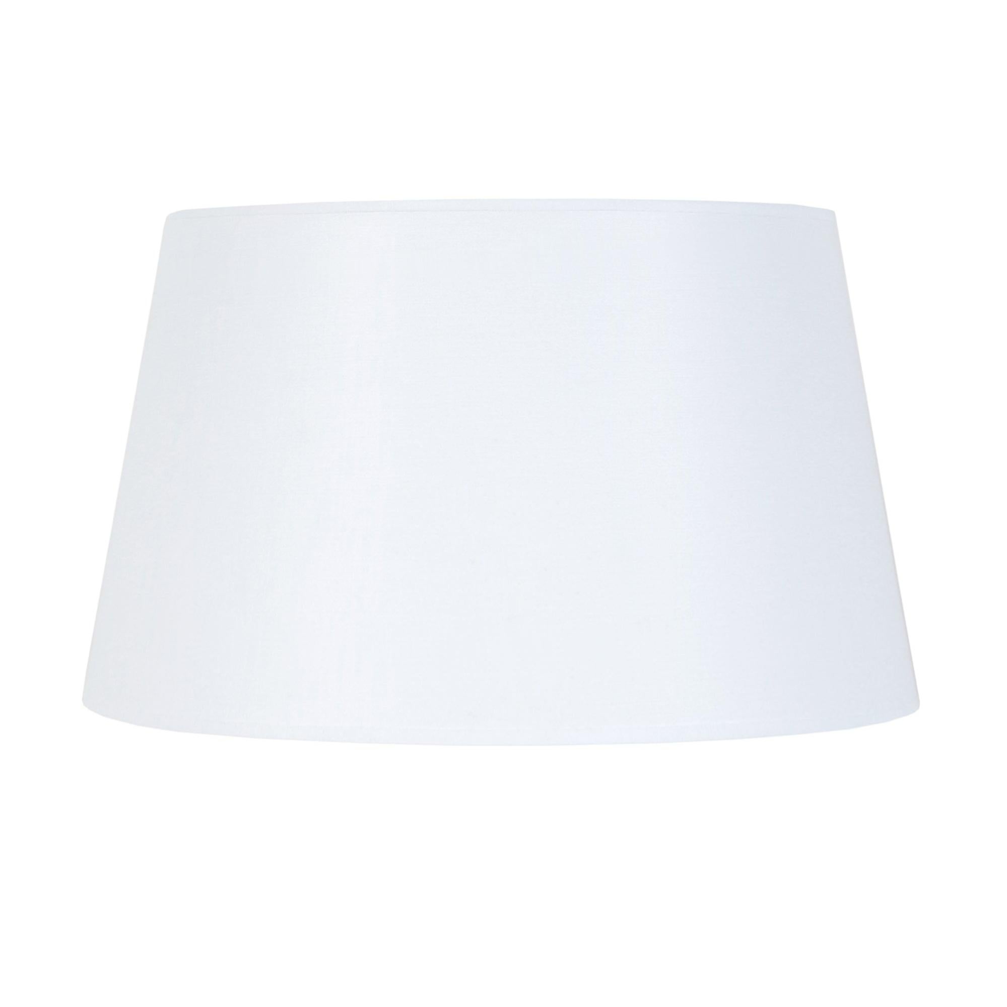 Abat-jour Cylindre 30 Cm En Tissu Lin - Gris - Pour Lampe De Table, Suspension Et Plafonnier