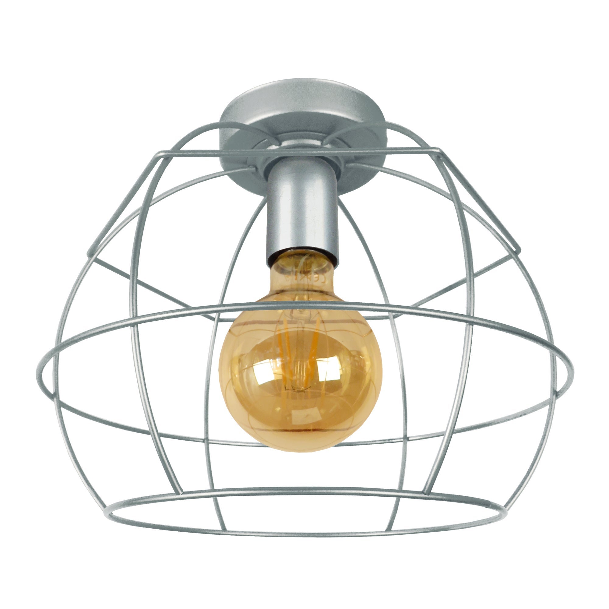 Lámpara de techo tosel armilare metal globo aluminio pantalla de lámpara metal antracita d25 x h28 cm