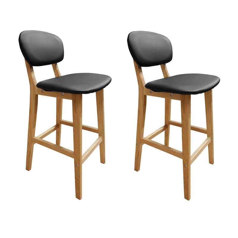 Lot 2 Tabourets De Bar Noirs En Bois Style Scandinave – Vals | Leroy Merlin
