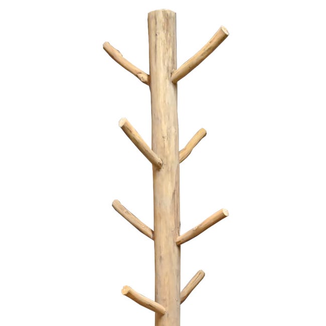 Porte-manteaux H.185 cm en bois et forme d'arbre pied métal - DAYA