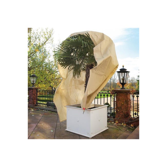 Housse d'Hivernage Plante avec Cordon et zipper Polypropylème 150g/m²  250x360cm blanc