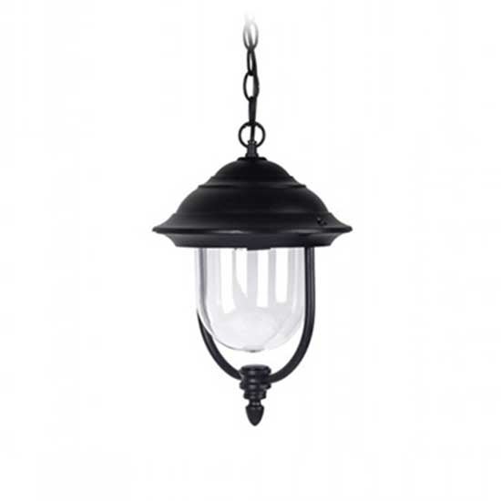 VT-760 PORTALAMPADA DA GIARDINO 220v WALL LIGHT DA MURO PER LAMPADINE E27  Esterno Bianco / Nero - Nero