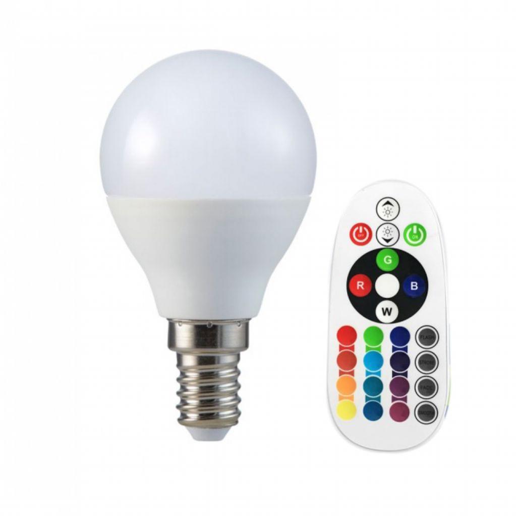 Ampoule LED E14 3.5W P45 avec RGB + 6400K Leroy Merlin