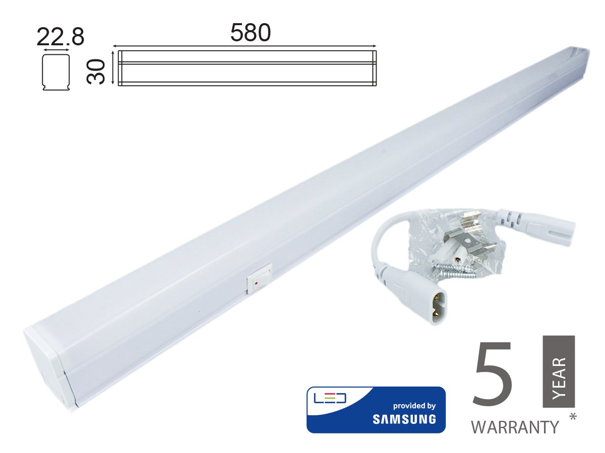 Neon led t5 plafoniera sottopensile 90cm 13w lampada reglette tubo luce  naturale 4000k