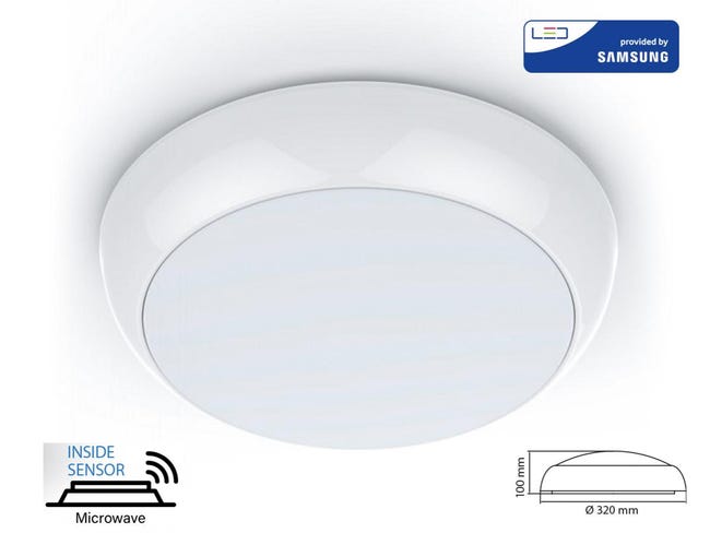 LINEWAY Plafoniera Con Sensore Di Movimento, Lampada Da Soffitto A LED - Foto 5