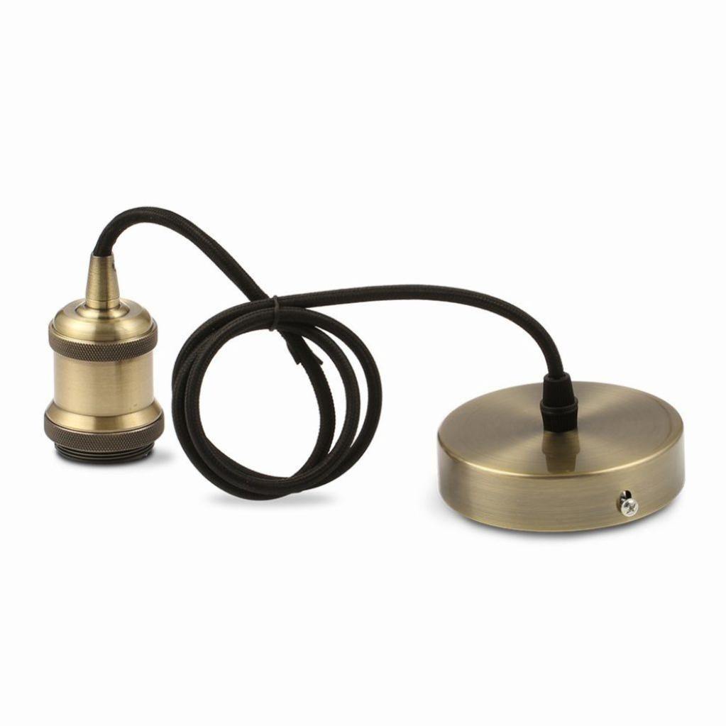V-TAC Portalampada Pendente E27 In Vetro Verde - Design Elegante, Cavo Da 1 Metro, 145mm - 3