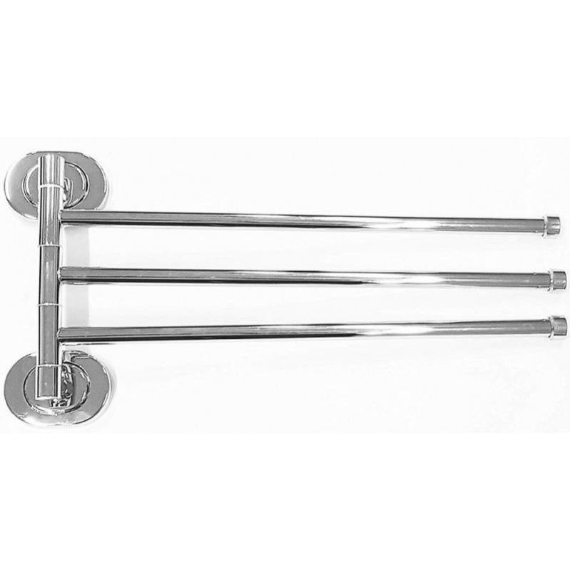 Porta Asciugamani MAURER Acciaio Inox Cromato 62x7x4 Cm - Design Lineare - 6