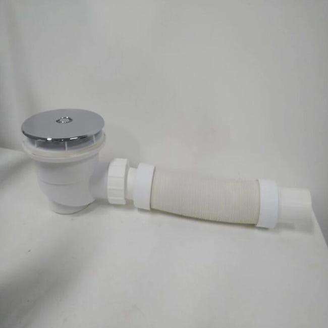 Sifone doccia 90 mm con tappo antiodore per piatto doccia, set di scarico  doccia, cromato : : Fai da te