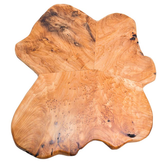 Maison Exclusive Mesa de centro de tronco madera maciza de acacia  (55-60)x40 cm