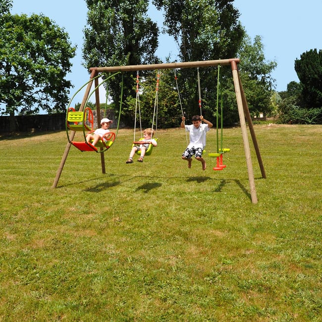 Soulet Portique En Bois Nougat Station De Jeu A 4 Agres 1 Balancoire 1 Siege Bebe 1 Vis A Vis Et 1 Balancelle Pour Petits Et Grands Longueur 3 84 M Profondeur 2 05 M Hauteur 2 35 M Leroy Merlin Soulet Portique En Bois Nougat Station De Jeu A 4 Agres 1 Balancoire 1 Siege Bebe 1 Vis A Vis Et 1 Balancelle Pour Petits Et Grands Longueur 3 84 M Profondeur 2 05 M Hauteur 2 35 M Leroy Merlin