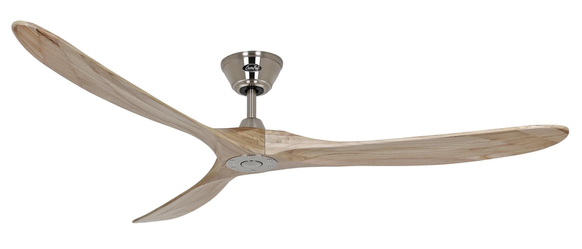 CasaFan ECO GENUINO 180 MW-NT, Ventilatore Da Soffitto Da 180 Cm, Colore Legno Chiaro, Diametro 1800 Mm, Altezza 290 Mm, Silenzioso E Robusto