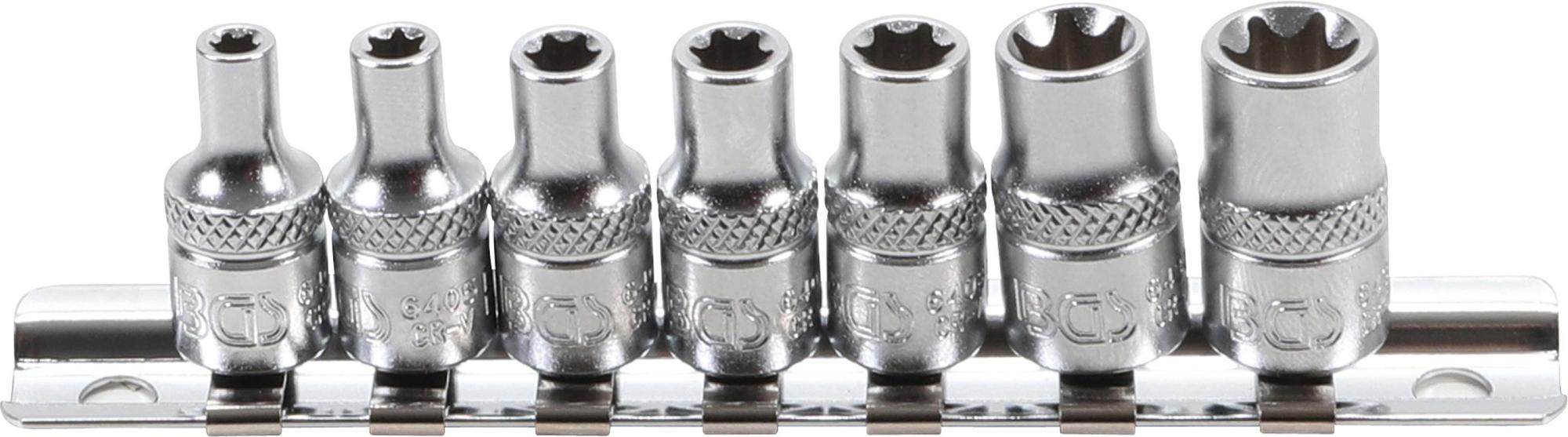 BGS technic Serie di bussole profilo E, profonde | 6,3 mm (1/4