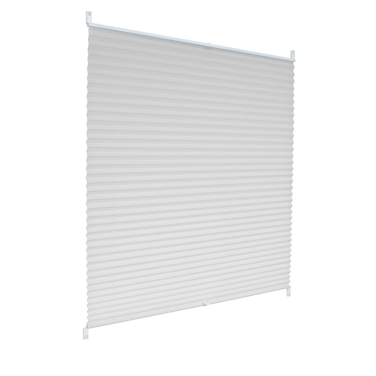 Estor Plegable 70 x 130 cm Protección Solar y Privacidad Estor Enrollable  Tejido Translúcido Personalizable para Ventanas y Puertas, Blanco
