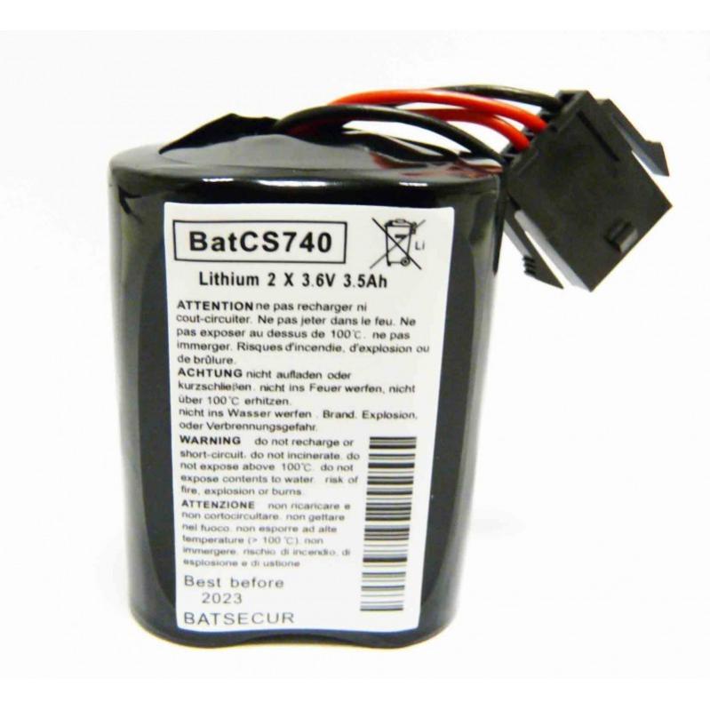 TECHTEK Batterie 4000mAh 3.6V Li-SOCl2 Compatible Visonic MCS-740 SR-720 PG2 SR-740 PG2 - Remplace 103-304742-2