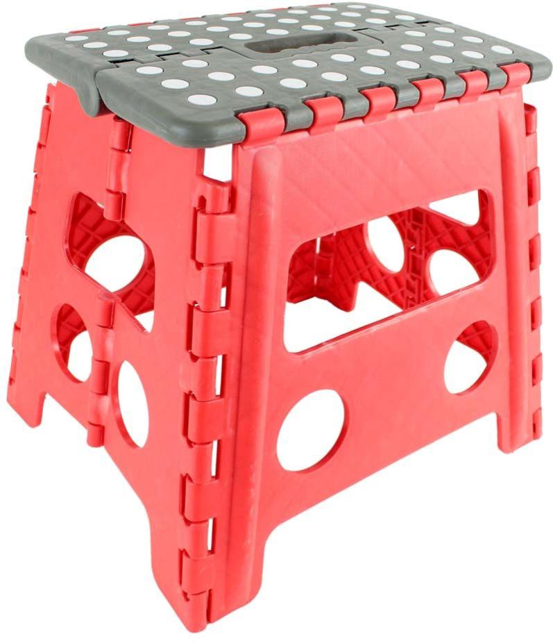 Marche Pied Pliable Bicolore Rouge Et Gris Je Cherche Une Idee Leroy Merlin