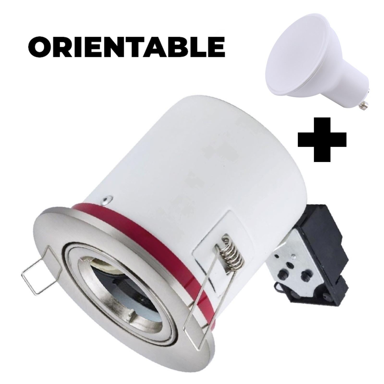 Europalamp 20 Faretti LED Orientabili BBC RT2012 Bianco + Lampadine 7W 6000K Incluse