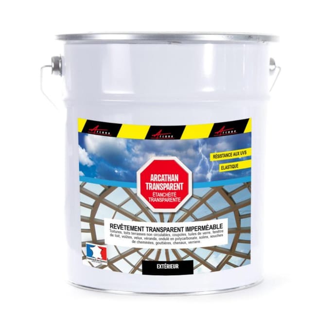 Etancheite Transparente Veranda Tuile Verre Polycarbonate Peinture Resine Transparent 2 5 L Arcane Industries Leroy Merlin
