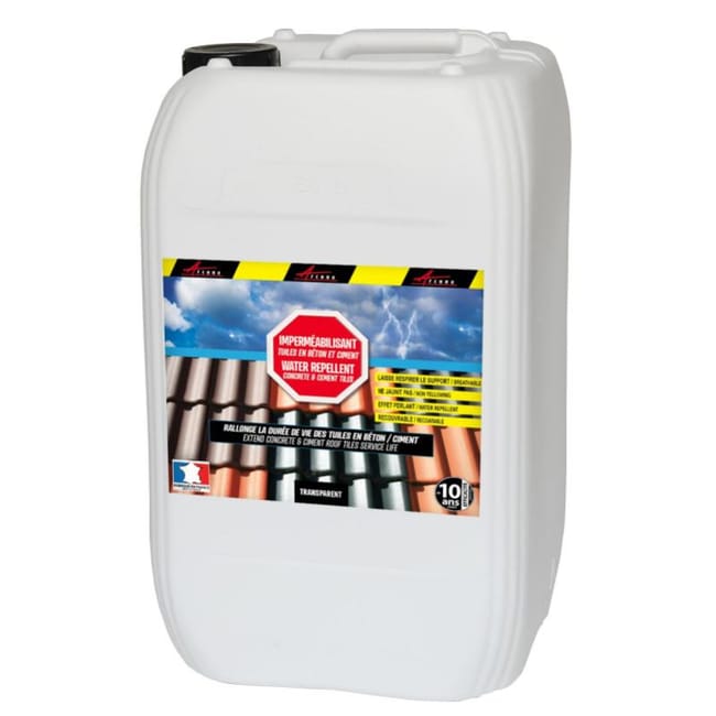 Hydrofuge Impermeabilisant Toiture Tuile Beton Impertuile Beton Transparent 20 L Jusqu A 100m Leroy Merlin