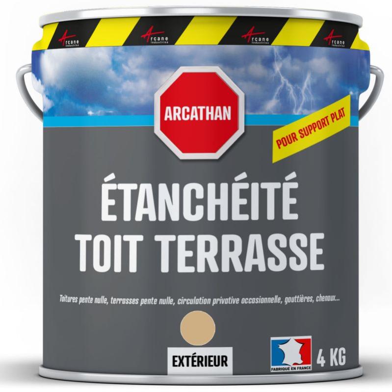 Etancheite Toiture Terrasse Plate Resine Pu Haute Performance Arcathan Beige Pierre Ral 1001 4 Kg Leroy Merlin