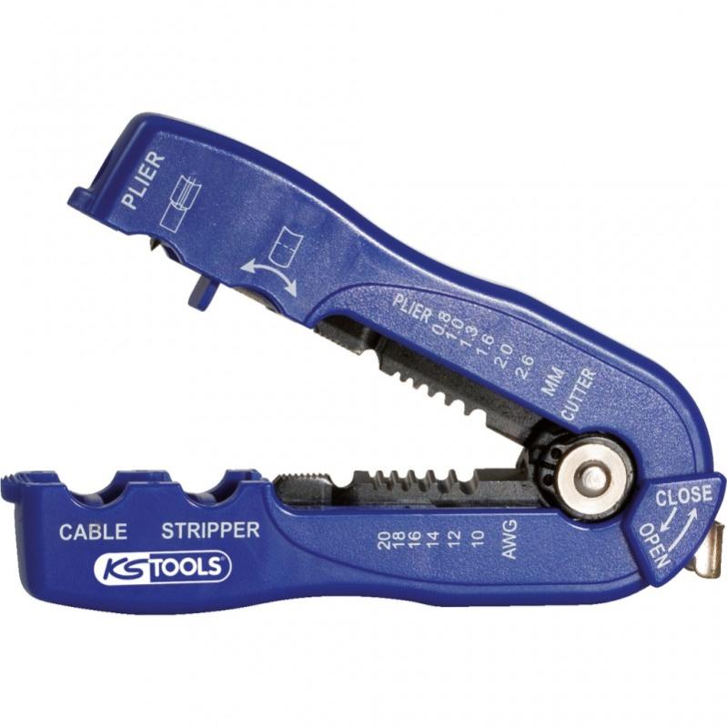 Pince à dénuder standard de 5 à 4 mm², 165 mm KS TOOLS 115.1314 Pince à dénuder standard de 5 à 4 mm², 165 mm KS TOOLS 115.1314