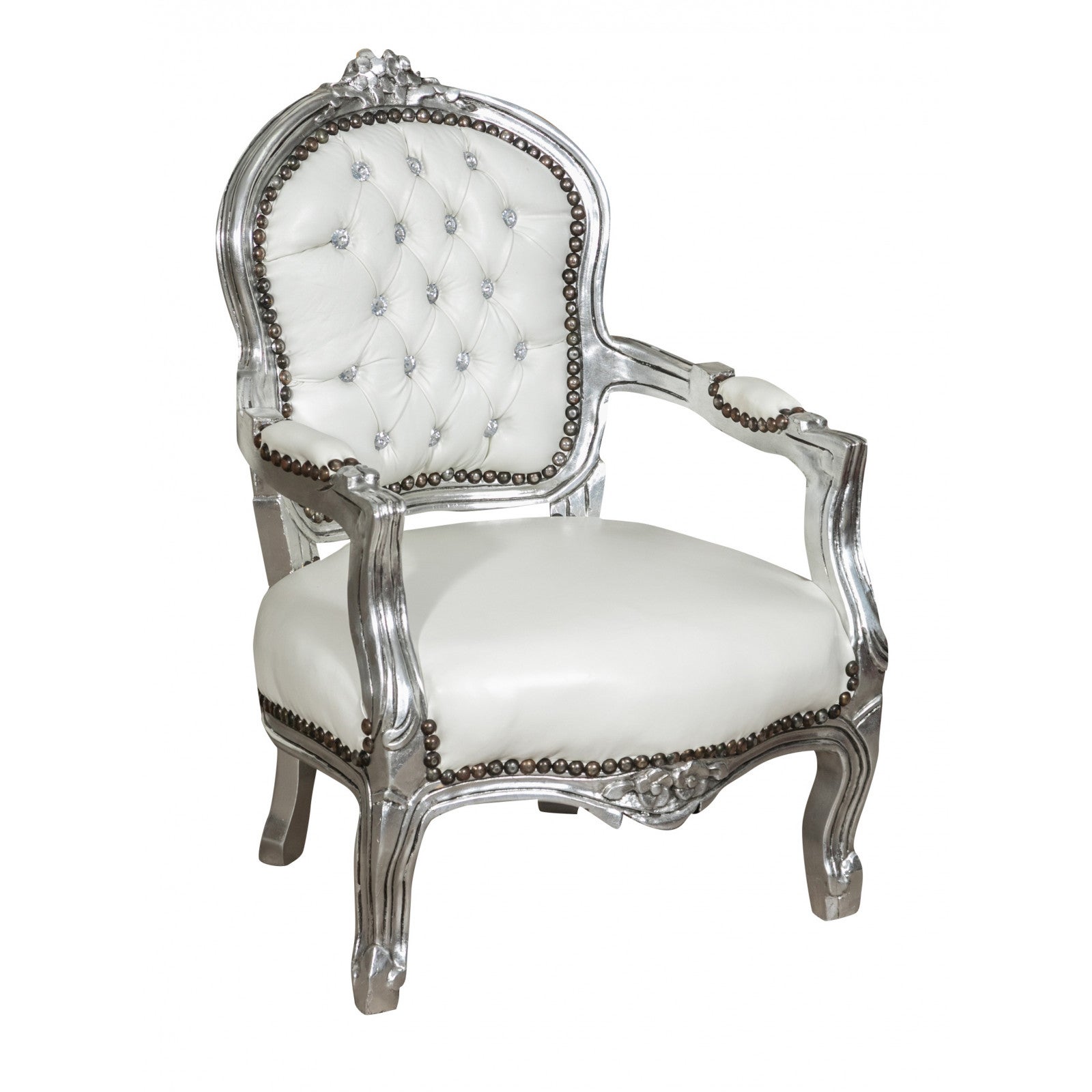 Biscottini Poltrona e cadeira de quarto 80x57x63 cm | Poltrona de quarto  com acabamento natural | Poltrona Marro