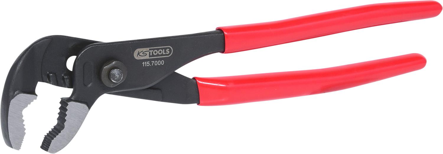 KS TOOLS Pinza regolabile p.tubi,nera,45mm