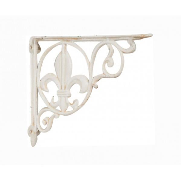 Sungmor Portavaso A 3 Ripiani In Ghisa Vintage - 61 Cm Altezza - Scaffale Metallo Con Motivi Floreali E Farfalle, Bianco Anticato Per Interni/Esterni
