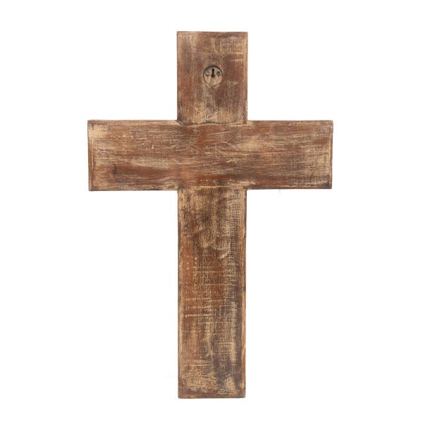 Biscottini Crucifijo de pared de madera 65x4x43 cm, Crucifijos de madera  hechos a mano, Crucifijos de pared modernos