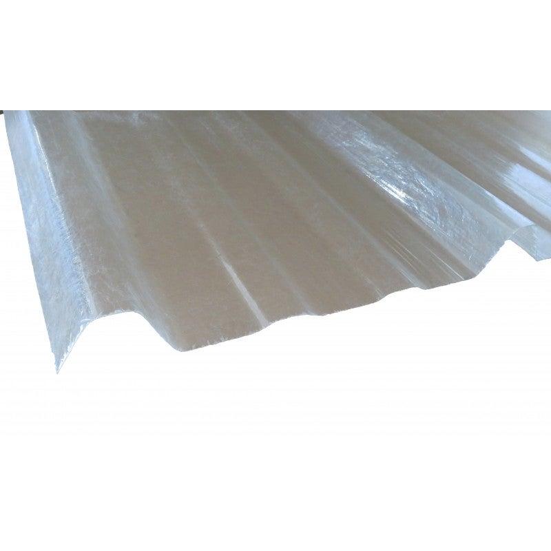 Plaque type bac acier 1045 en polyester Translucide, l : 105 cm, L