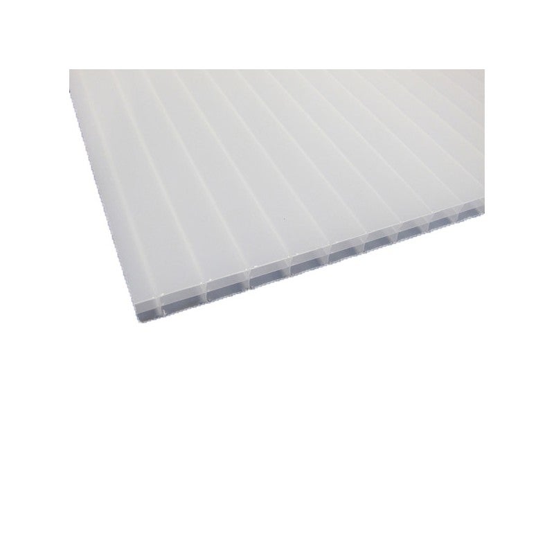 Plaque polycarbonate alvéolaire transparent et opaque 16 mm - 0,98 x 4 m  (dès 10) - Dhaze