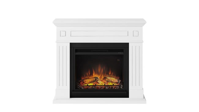 Cheminee Electrique Decorative Larsen Blanche Powerflame Leroy Merlin Cheminee Electrique Decorative Larsen Blanche Powerflame Leroy Merlin