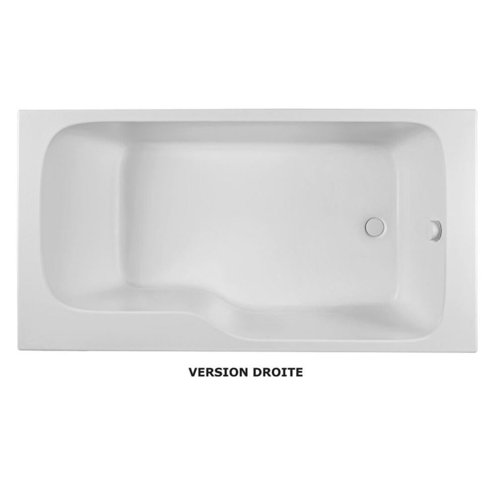 Jacob Delafon Ensemble Baignoire Bain Douche Blanche + Pare Bain