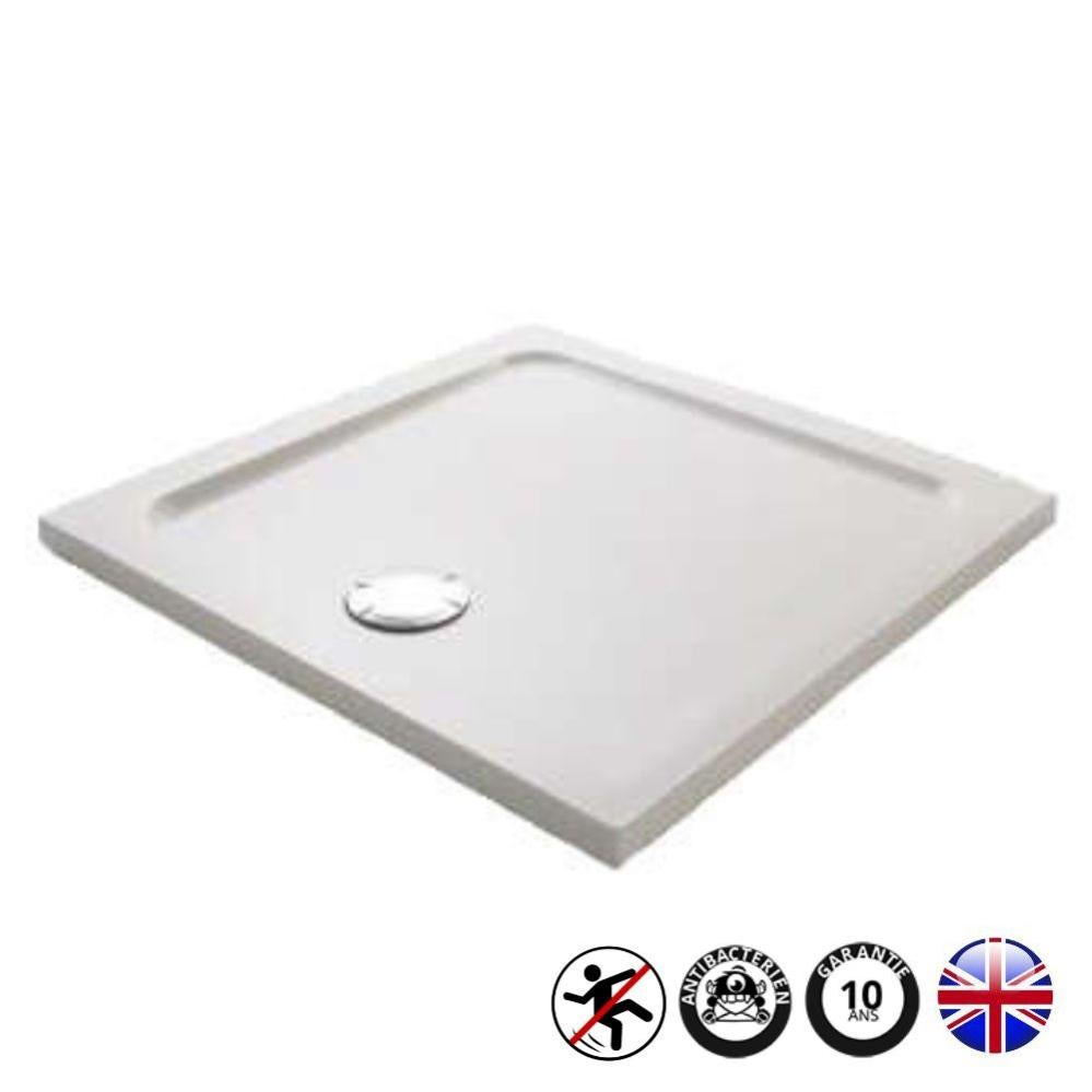 Receveur douche antidérapant JACOB DELAFON Flight carré extraplat 90