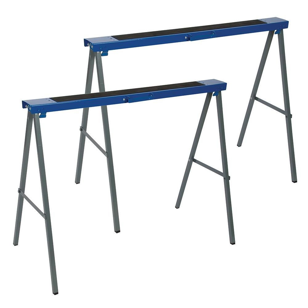 2 tréteaux métalliques 125 kg 783160 Silverline | Leroy Merlin