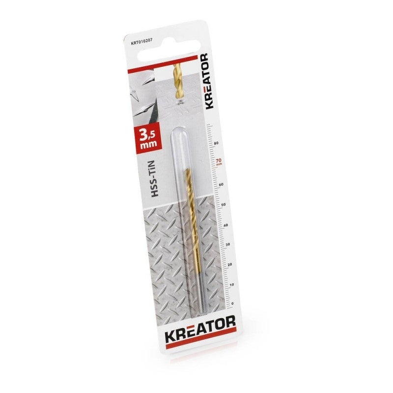 Kreator krt010207 broca para metal hss-tin 3,5x70mm