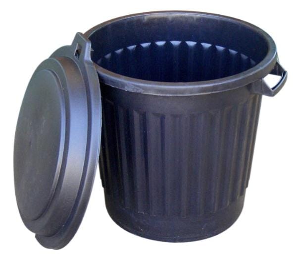 Poubelle polypro 80 L noire Leroy Merlin