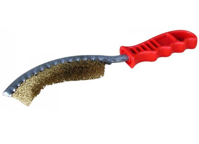 Brosse métallique concave acier laitonné 265 mm 8200279 Outifrance