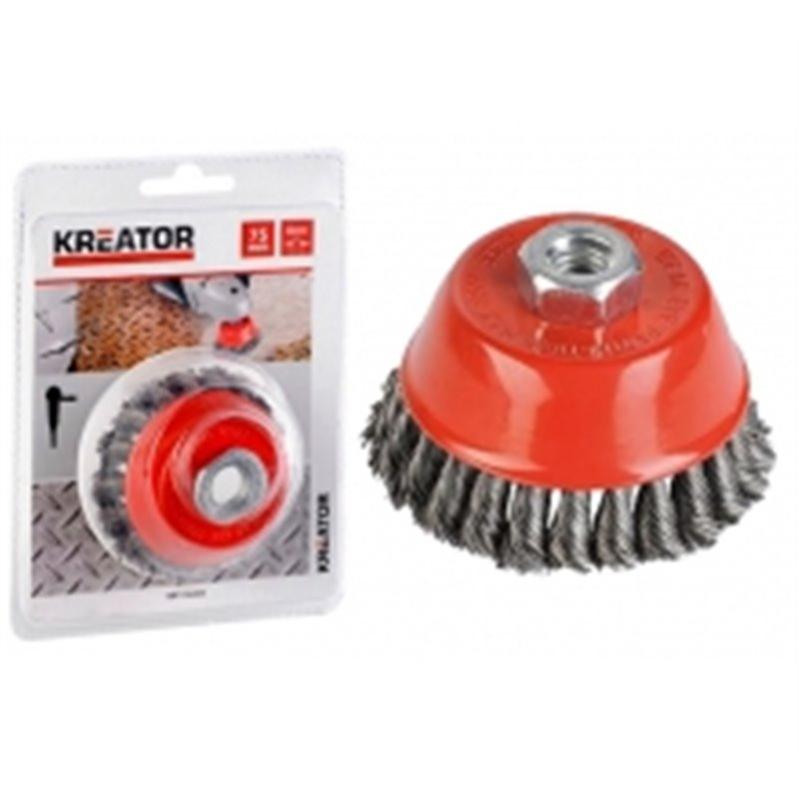 Brosse Rotative Draper 41435 - Fil Métallique, Diamètre 75mm, Pour Perceuse (arbre 6mm)