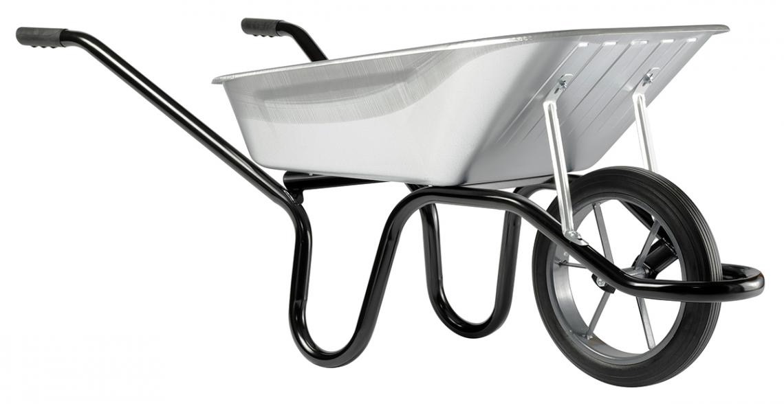 Carretilla aktiv premium rueda completa galvanizada 100 l