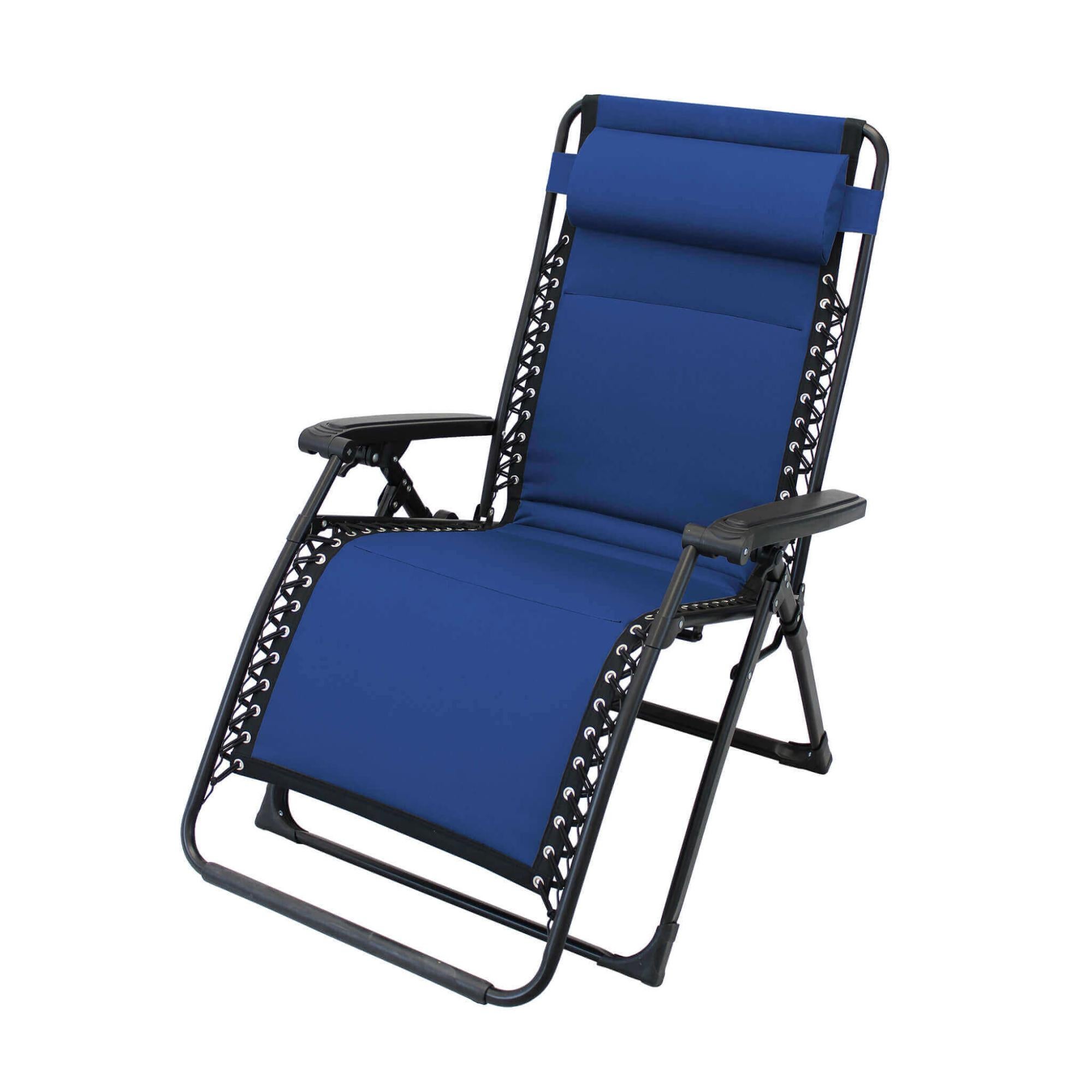Brandina Pieghevole Leggera In Oxford 600D Con Struttura In Metallo - Per Campeggio, Spiaggia, Piscina - Azzurro