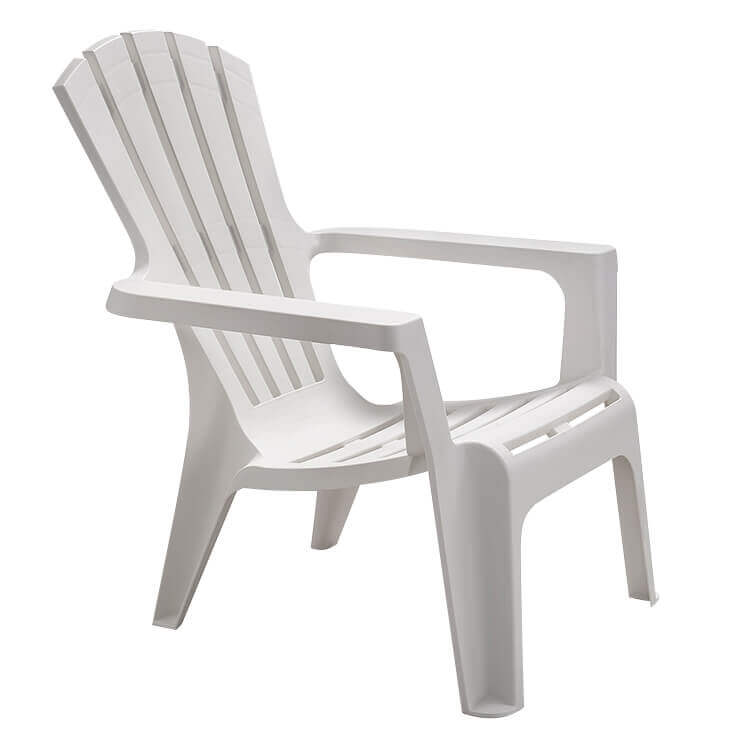 sedia da giardino in plastica design moderno colorata Bianco 