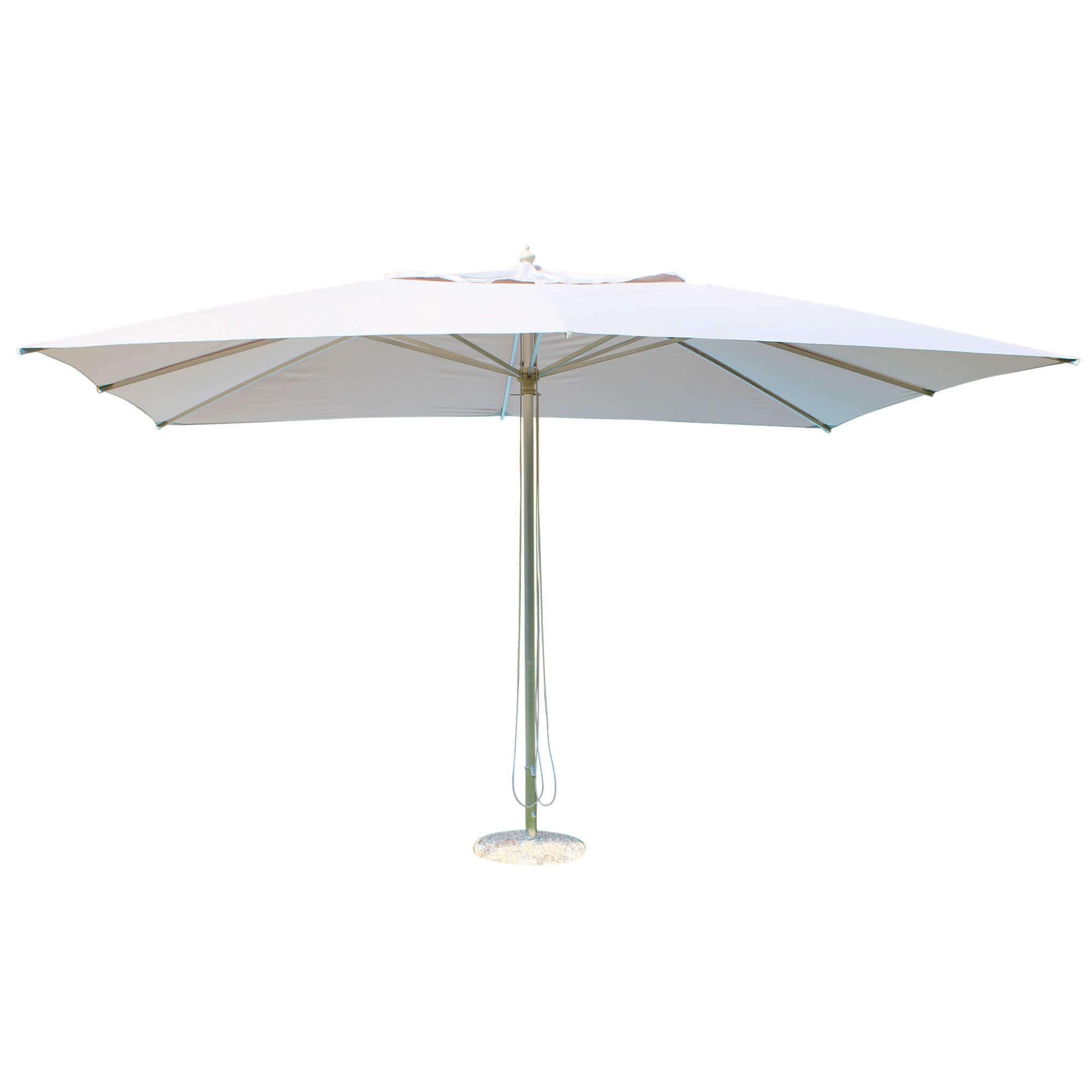Milani Home - Ombrellone Da Giardino Rettangolare 2x3 Metri Con Palo Centrale In Legno - Per Esterni, Bar, Ristoranti E Hotel