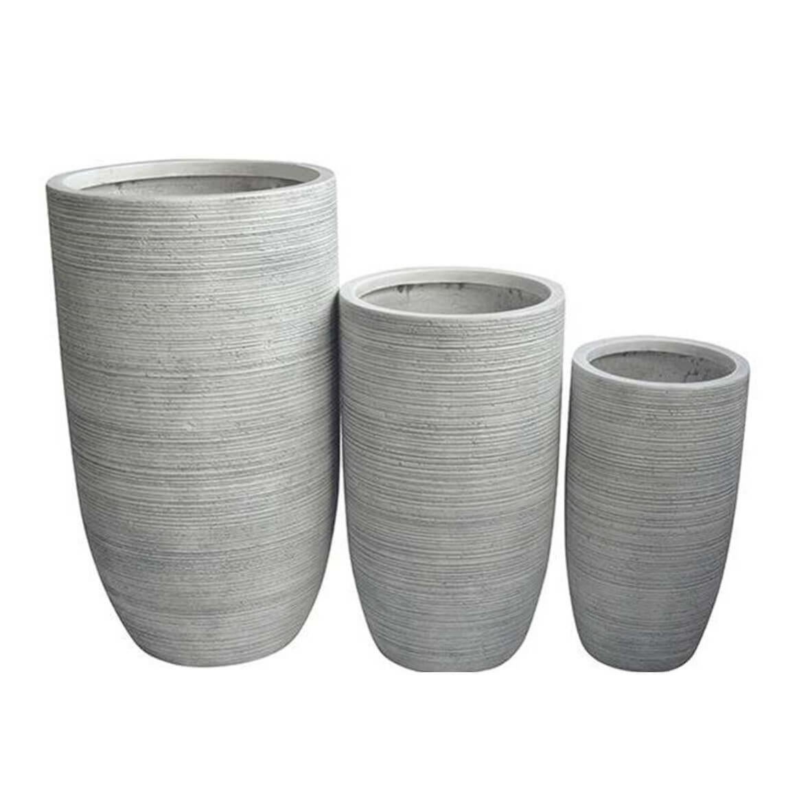 Set Di 3 Vasi In Legno Per Piante, Esterni E Interni, Stile Rustico Con Maniglie E Fori Di Drenaggio, Dimensioni Crescenti Per Balcone E Giardino - 3