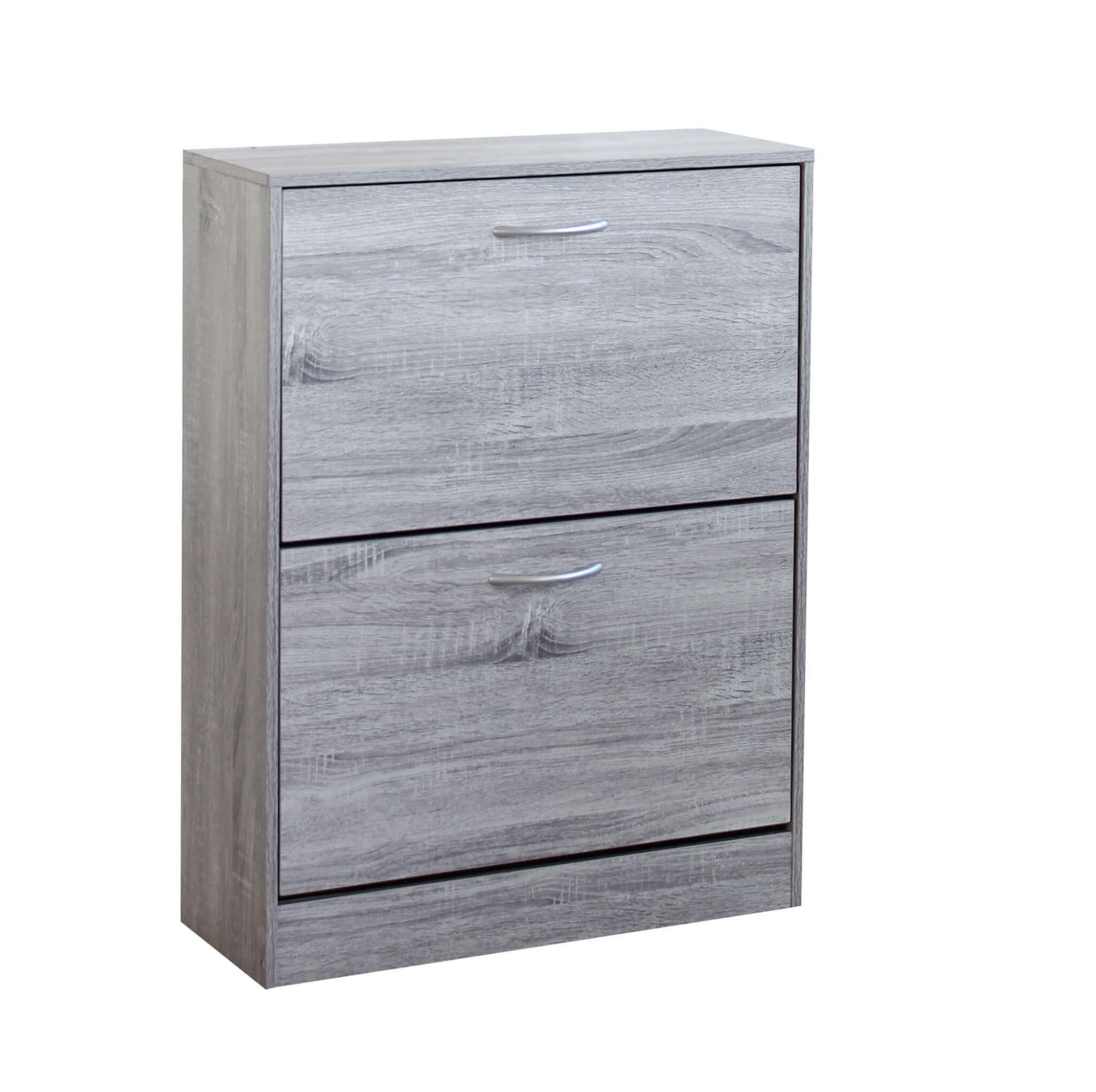 MilaniHome Scarpiera Legno 3 Ante | Design Moderno | 60x24x115 Cm | Colore Marrone - Foto 11